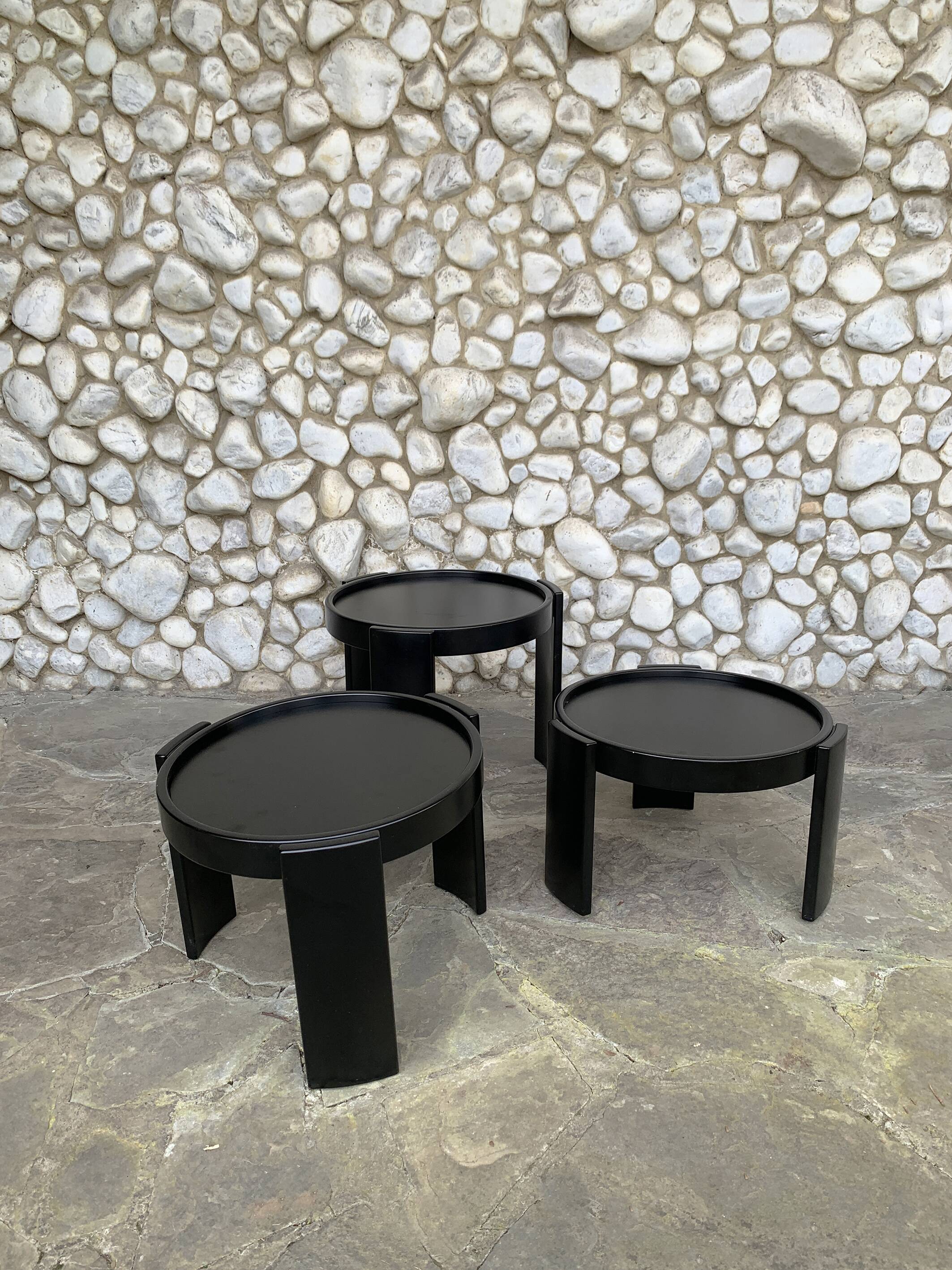 Nesting Tables 780/783 Gianfranco Frattini for Cassina, 1960