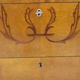 Scandinavian birch chest of drawers, Swedish modern, Sweden, 1940