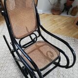 Rocking chair thonet noir