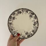 Lot de 6 assiettes à dessert anciennes en terre de fer modèle Alphand de Sa