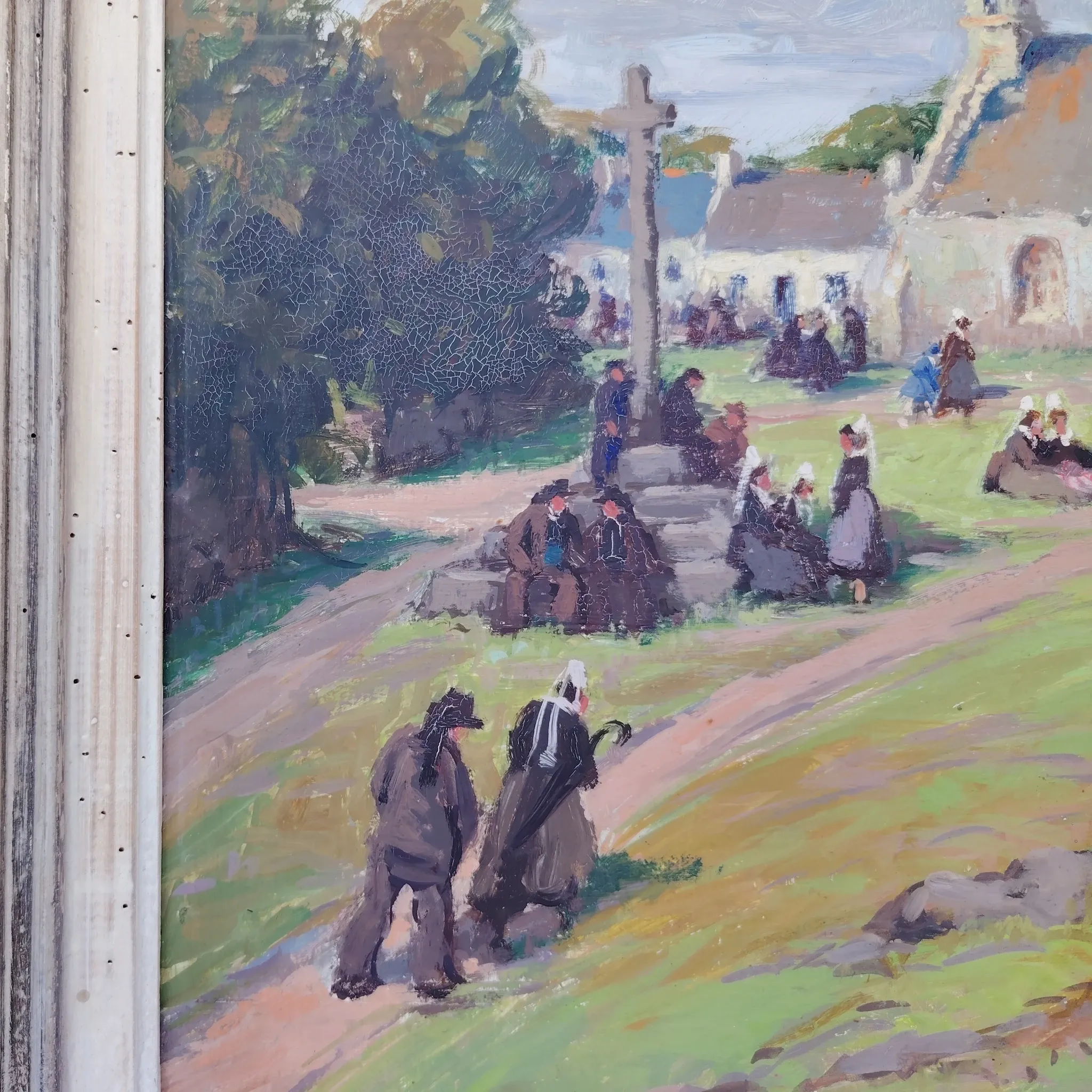 Oil on panel, Pierre Plouhinec, Trinity on Plozevet