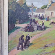 Oil on panel, Pierre Plouhinec, Trinity on Plozevet