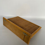 Rattan shelf