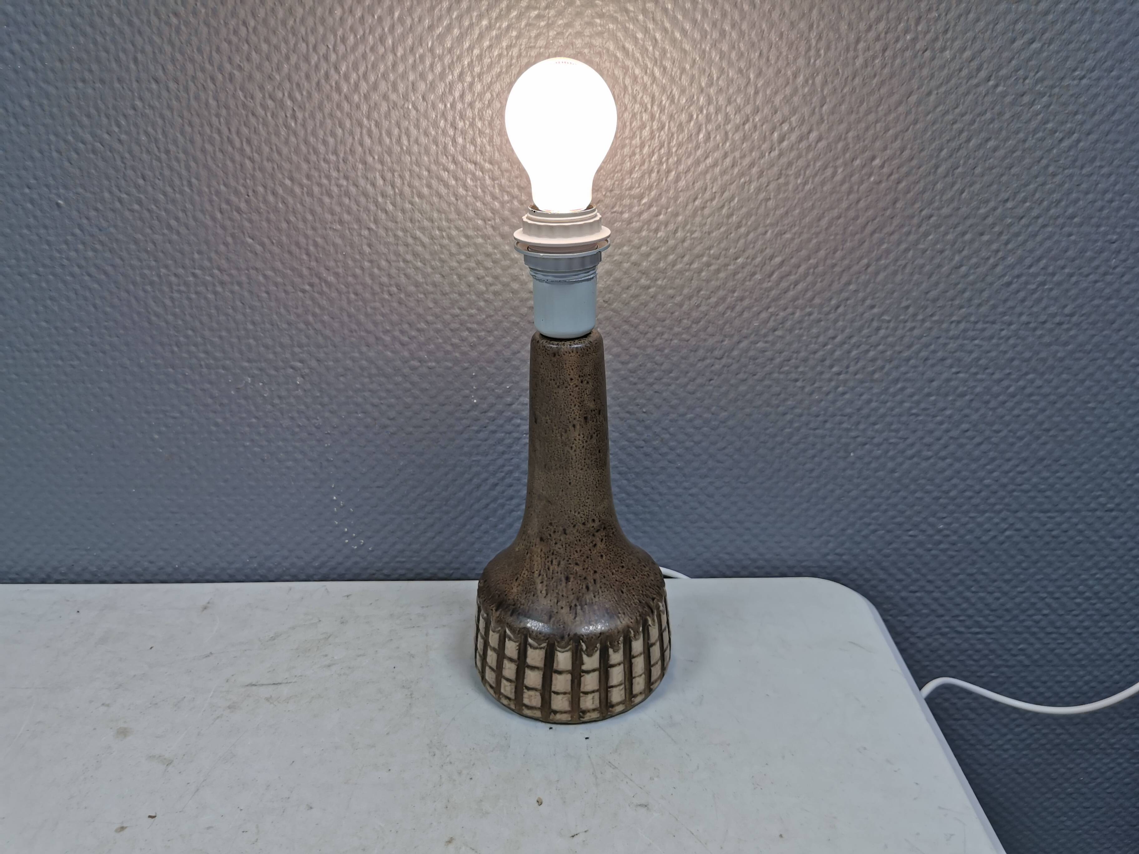Table lamp from Løvemose Ceramics, Denmark, 1980s.