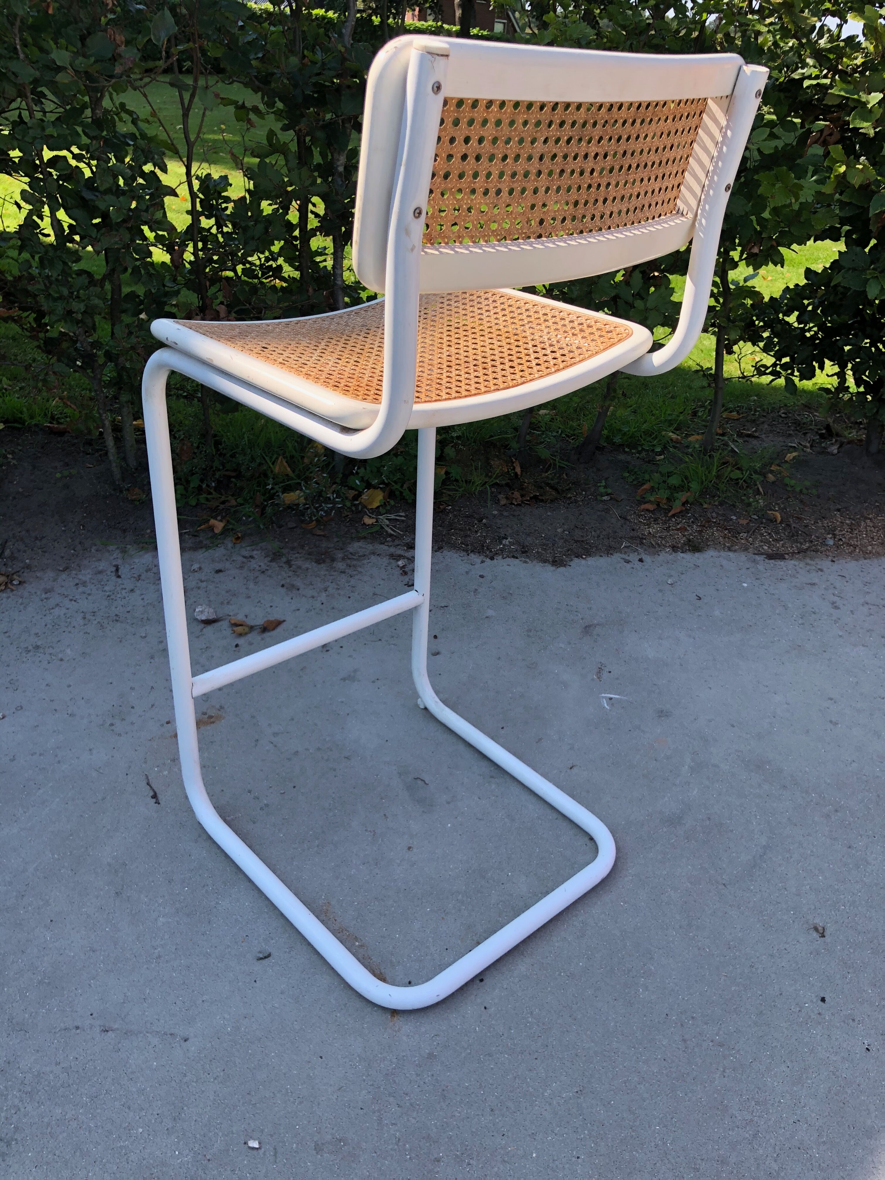 Vintage bar "Cesca" bar stool Marcel Breuer