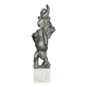 Large abstract lead Sculpture on a marble base. 1960s