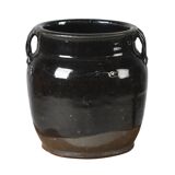 Hú - Black enamelled Chinese confit pot no. 3