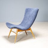 Shell armchairs by Miroslav Navrátil, Český Nábytek, 1960s – set of 3