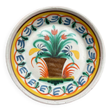 Ancienne Assiette Faïence Française Calotte Nevers XIXème