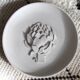 White earthenware centrepiece