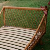 Rattan bed
