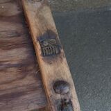 Tabouret ancien en bois. Art africain Baoulé de Côte d'Ivoire.