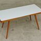 White opaxit coffee table by Jiri Jiroutek for Cesky Nabytek 1960