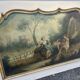 Antique Fireplace Trumeau in Louis XV Style - Gallant / Pastoral Scene at the
