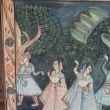 Fabric painting ancient pattern india hindu