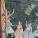 Fabric painting ancient pattern india hindu