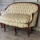 Louis XV style carved wooden basket bench, circa 1880