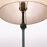 Classic Green color wooden floor lamp 1950s France