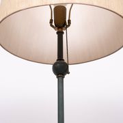 Classic Green color wooden floor lamp 1950s France