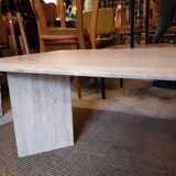 Travertine coffee table