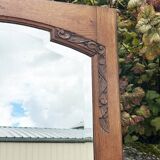 Large vintage wardrobe door mirror, 1930s.