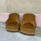 Pair of vintage toad chairs