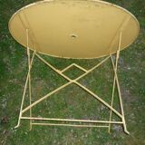 1950 foldable sheet metal garden table