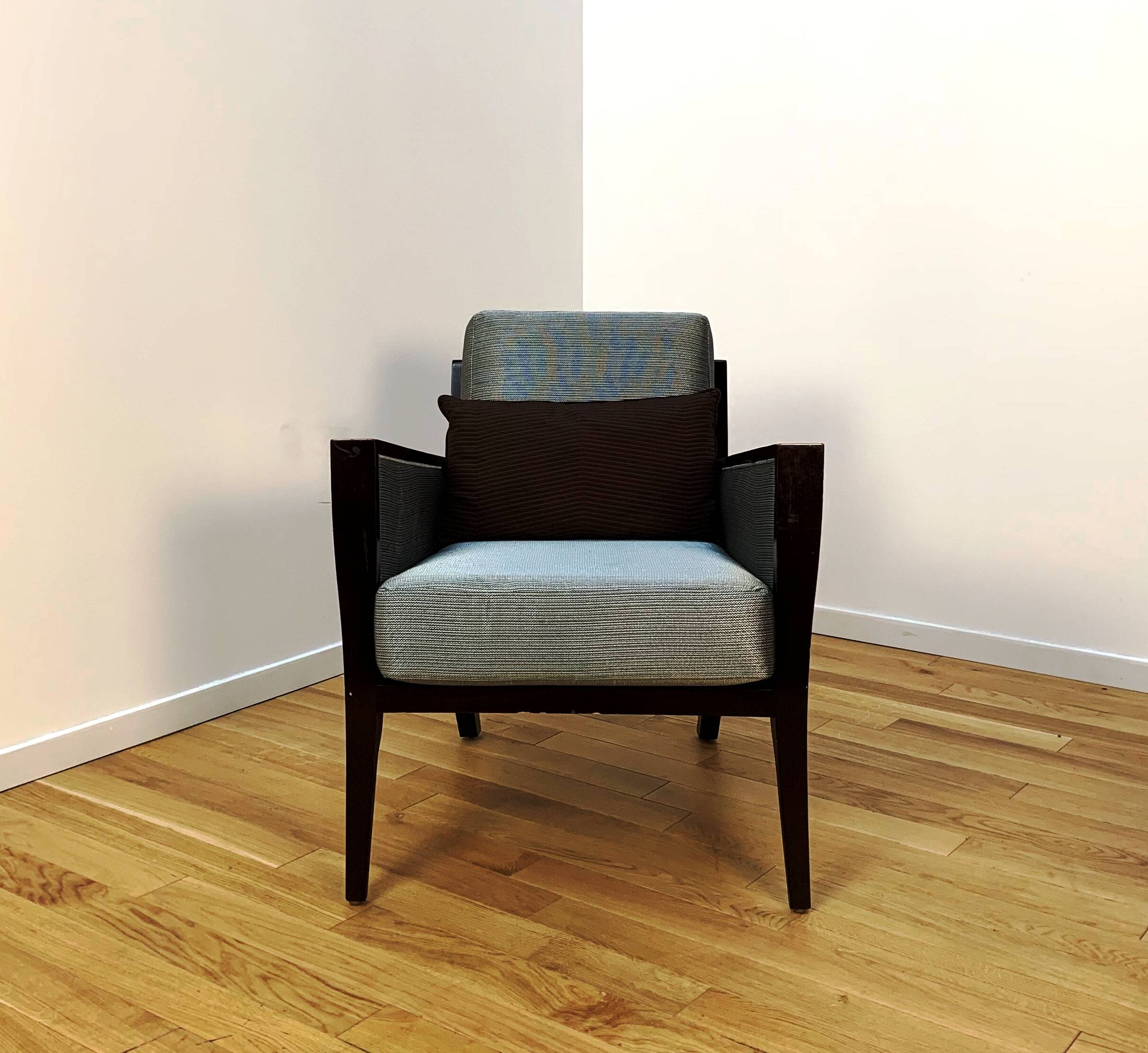 Pair of designer armchairs