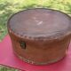 Large old boiled cardboard hat box