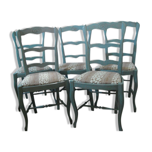 chaises marbrées lot
