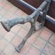 Banc de jardin pied fonte