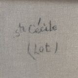 Landscape from 1981 signed Louise Claeysen