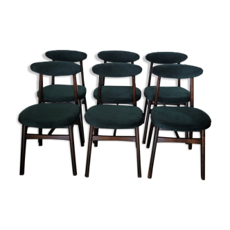 Ensemble de 6 chaises conçues par T. Halas vintage 60