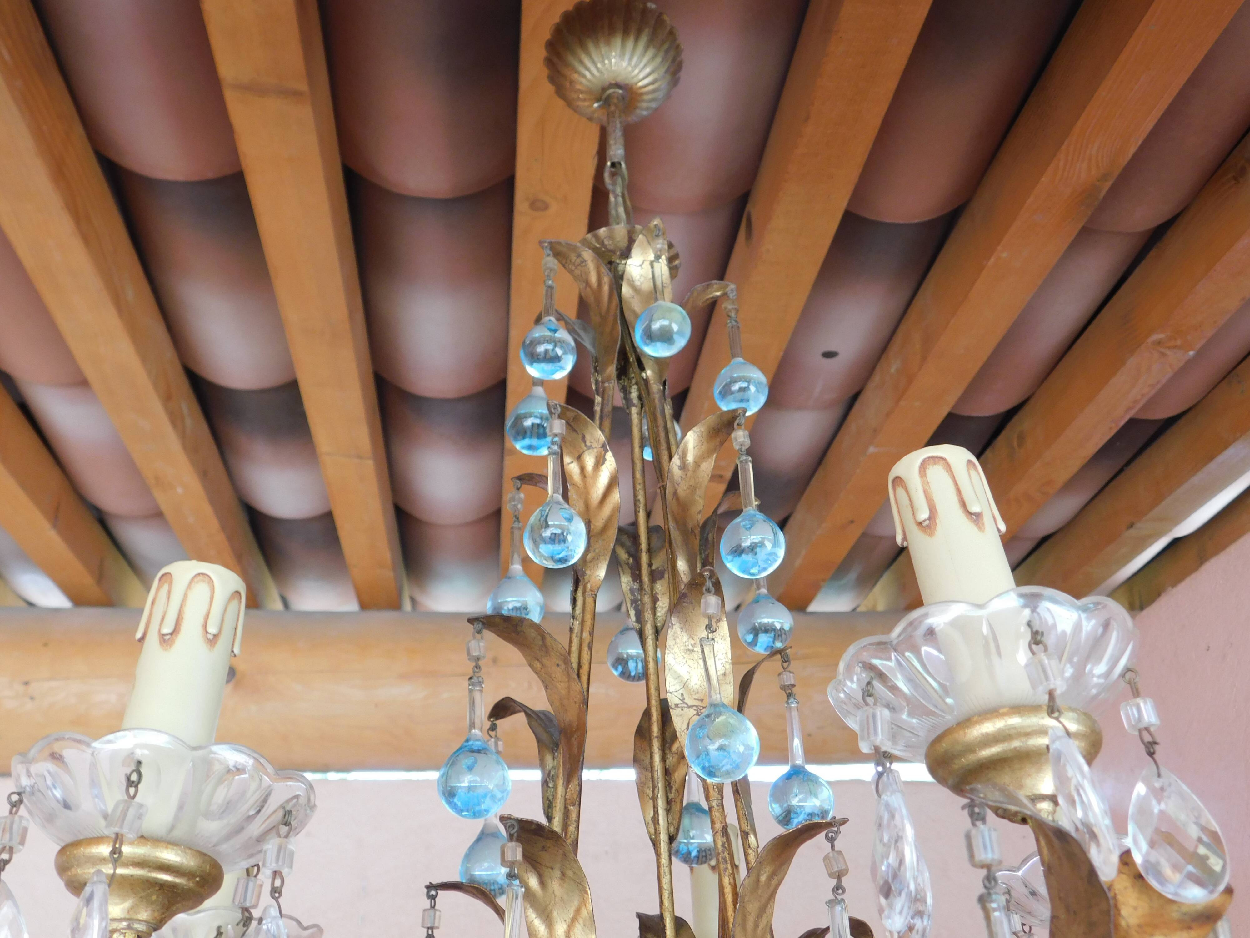 Lustre pampilles Murano
