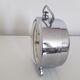 Old mechanical alarm clock jaz ruzic ''repetition'' chrome metal, 1965
