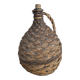 Old Woven Dame-Jeanne with Handle and Cork Stopper