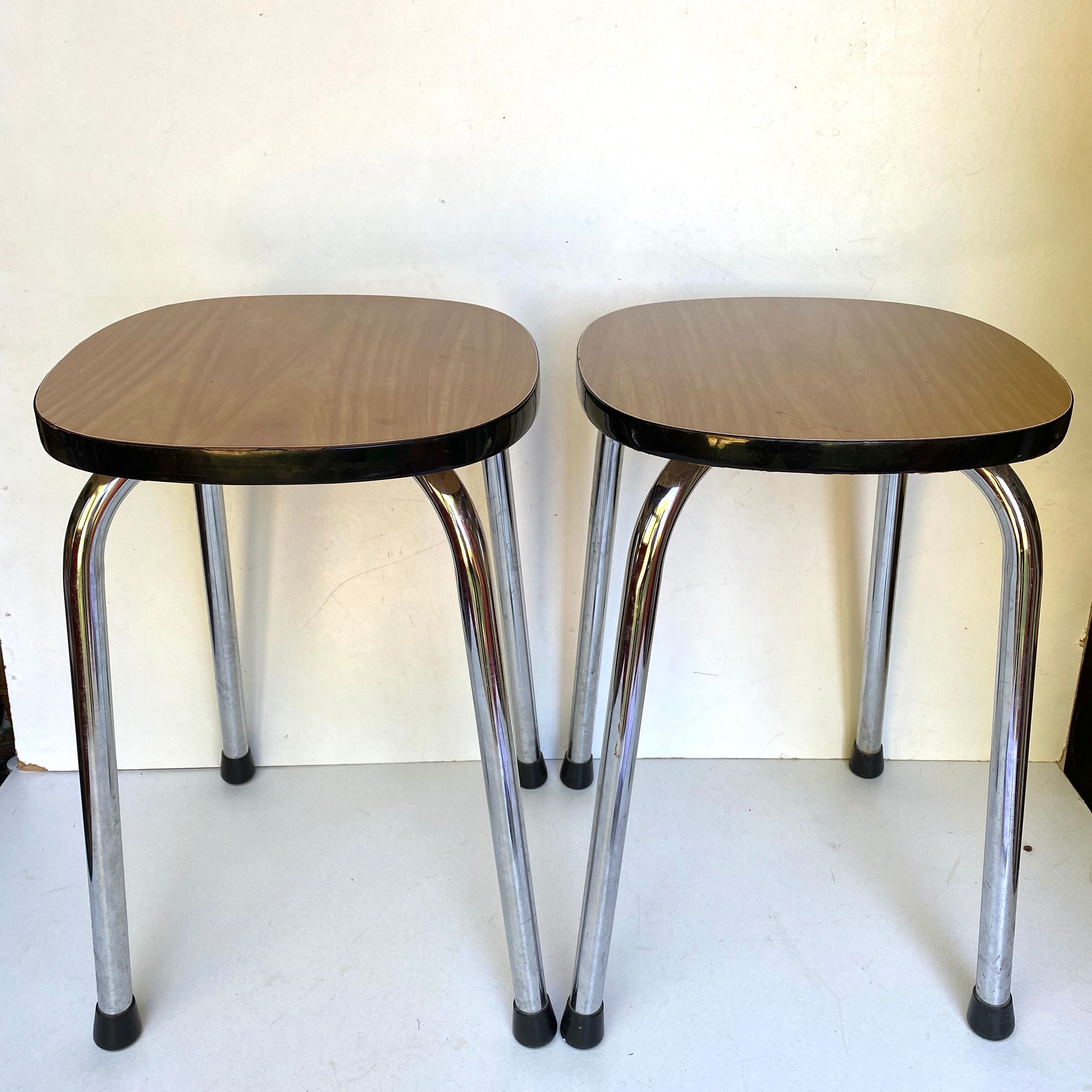 Vintage formica stools