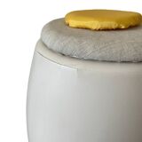 Allibert chest stool molded plastic egg design