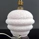 Crisp Glazed Ceramic Ball Lamp, Art Deco, France, Circa 1930