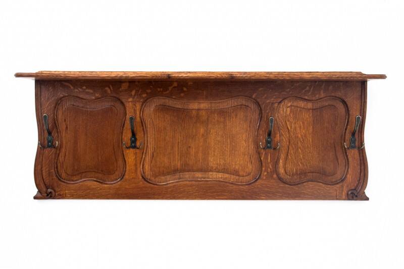 Oak wardrobe, Western Europe, early 20th century.