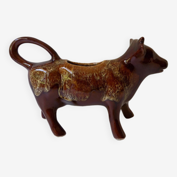 Pichet vache en céramique (signé AG lilio) vintage