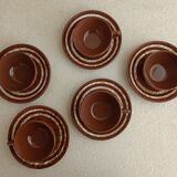 Set of 5 cups and 1 milk jug Mary Sarreguemines