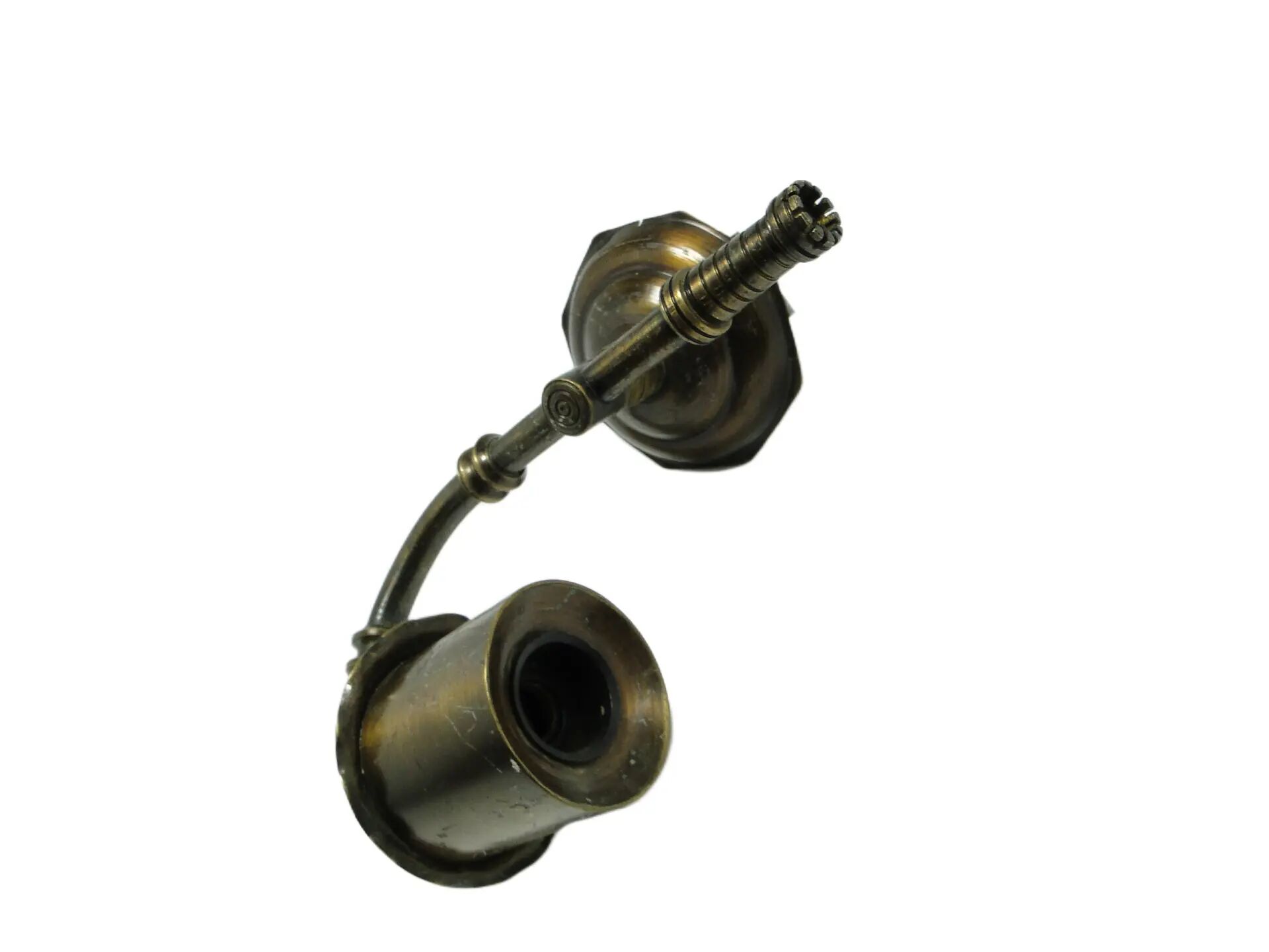 Wall sconce, eclectic, brass, Poland, 1970s.