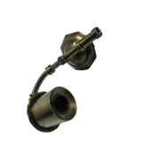 Wall sconce, eclectic, brass, Poland, 1970s.