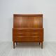 1960s Vintage Danish Teak Secretary by Erling Torvits for Klim Møbelfabrik