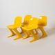 Set of 4 iconic Z-stuhl chairs designed by Ernst Moeckl, Germany 1968