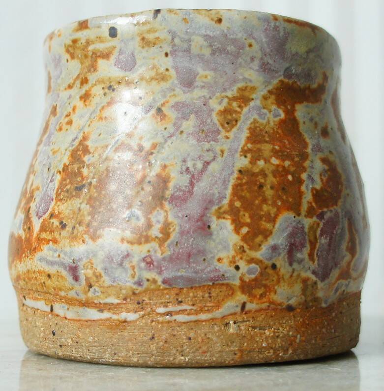 Brutalist ceramic in glazed chamotte stoneware