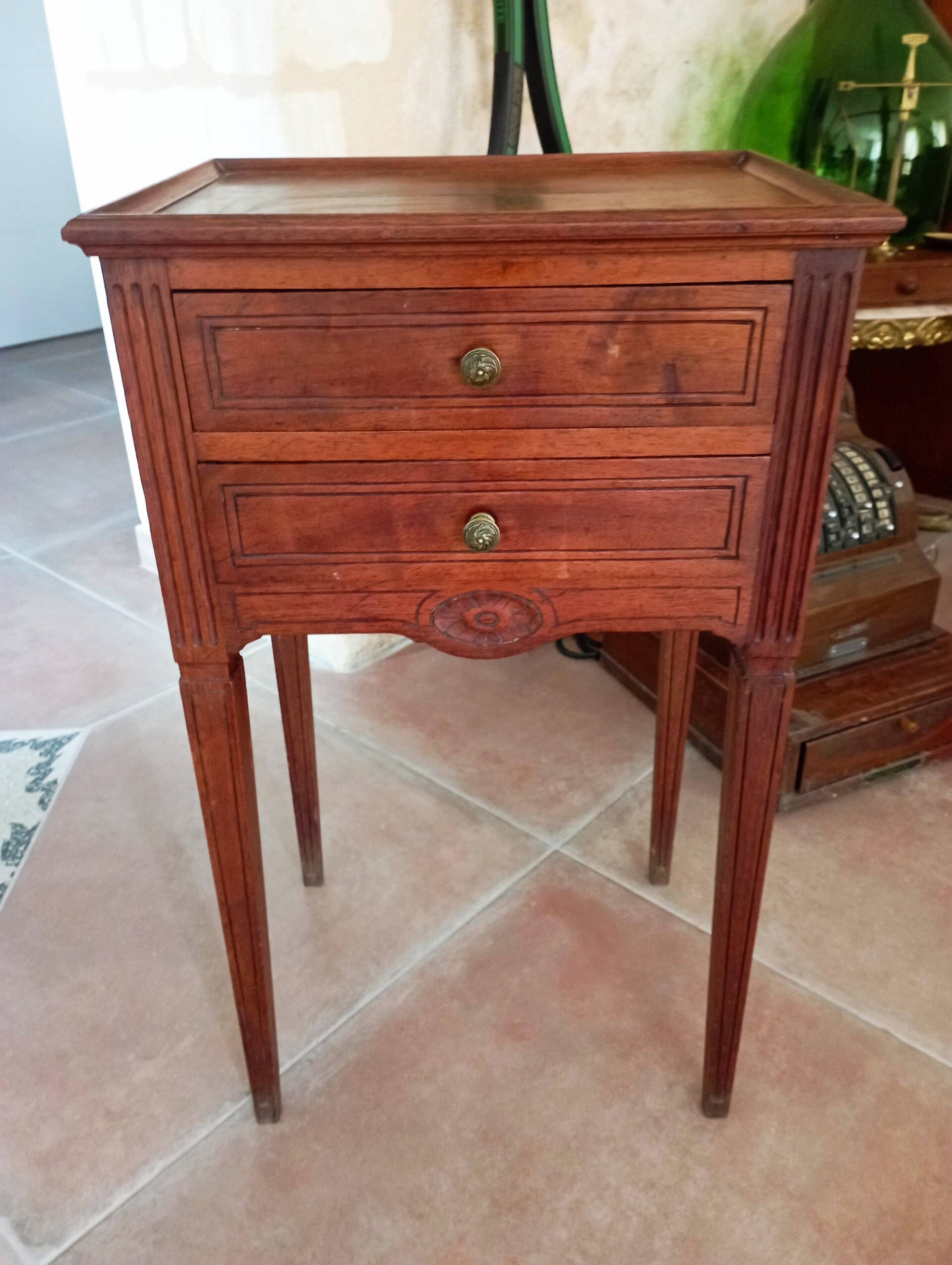 Old bedside table