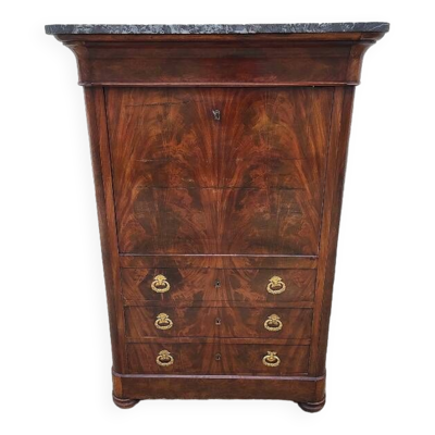 secretaire restauration en acajou du xix ème siecle