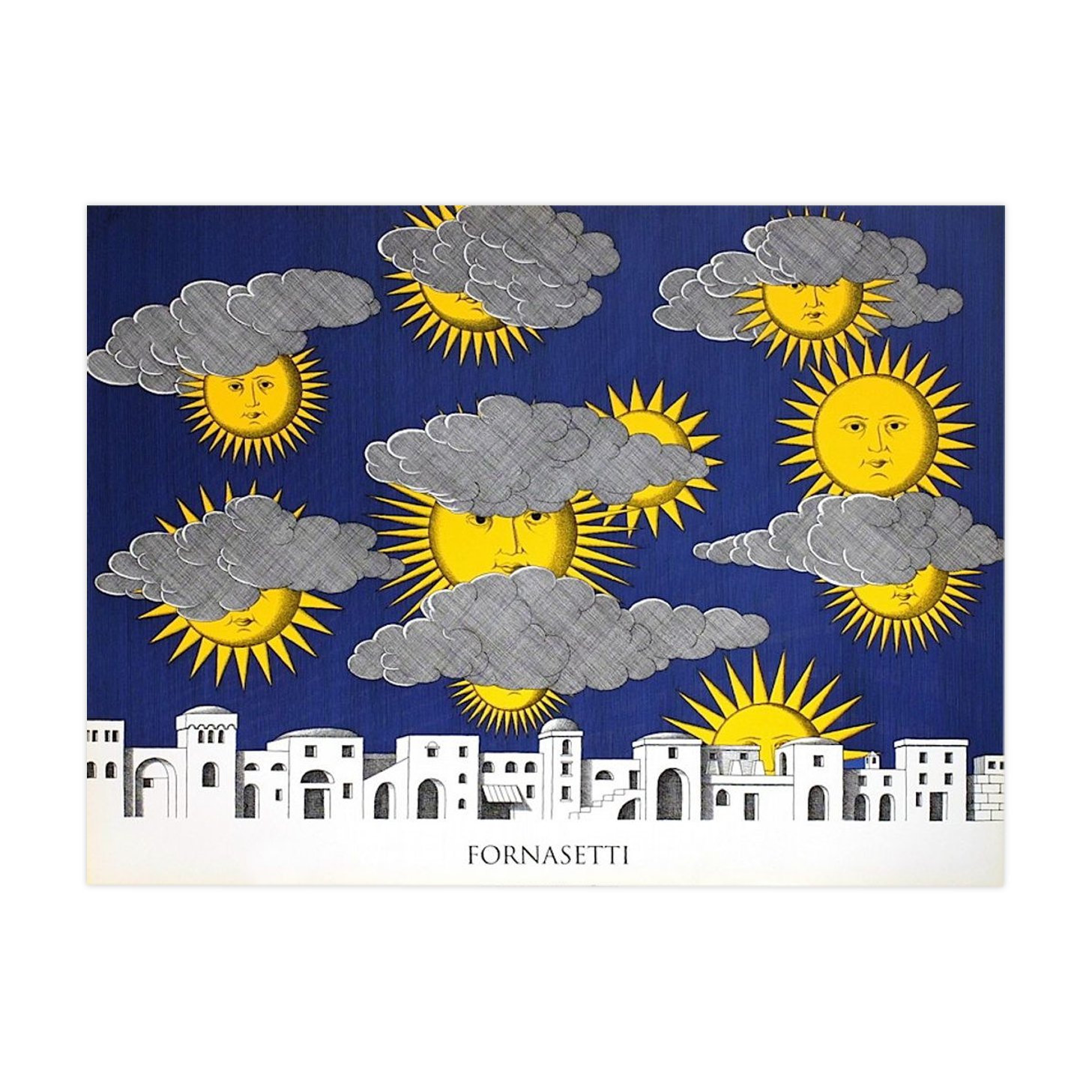 Affiche Piero Fornasetti, Sole Di Capri, 1993